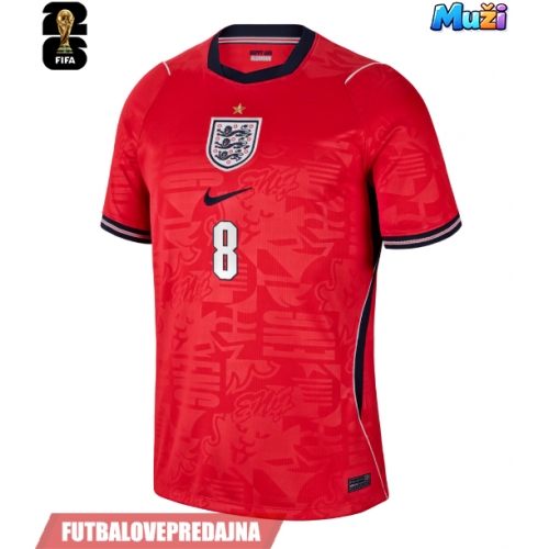 Lacne Muži Futbalové dres Anglicko Elliot Anderson #8 MS 2026 Krátky Rukáv - Preč